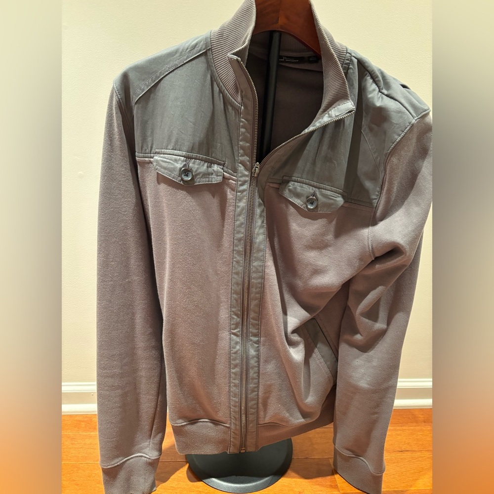 Marc Anthony Men's Gray Zip Up Jacket‎ Size L